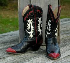 Black And White Cowboy Boots Womens Women S Cowboy Boots Vintage Justin Sz 8 5 Etsy Cowboy Boots Women Boots Cowboy Boots