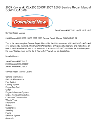 2009 kawasaki klx250sf klx 250sf front brake master cylinder with caliper. Calameo 2009 Kawasaki Klx250 250sf 250t 250s Service Repair Manual Download 09