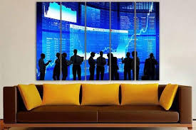 Stock Exchange Investment Decor Money Canvas Stock Market Etsy In 2020 Stock Exchange Airplane Wall Art Investing