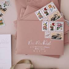V I N T A G E S T A M P S A Fabulous Fete Vintage Stamps Wedding Invitation Wedding Invitation Postage Wedding Invitation Envelopes