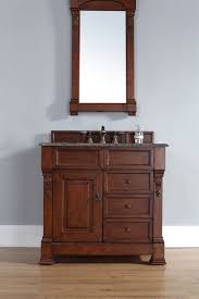 Each cabinet is configured to work with our variety of either 2cm, 3cm or a 4 cm. James Martin 147 114 5586 2dsc Brookfield 36 Inch Warm Cherry Single Vanity With Drawers With 2 Cm Santa Cecilia