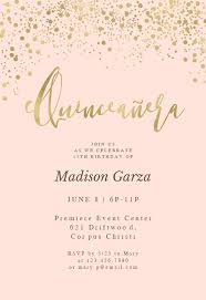 Black And Gold Party Invitations Templates Free Gold Glitter On Pink Quinceanera Invitation Template Free Greetings Island Pink And Gold Invitations Quinceanera Invitations Pink Invitations