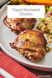 Roasted Yogurt Marinated Chicken Recipe The Mom 100 Recipe Yogurt Marinated Chicken Marinated Chicken Recipes Chicken Recipes