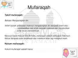 Itu lho, sholat yang biasanya dilakukan setiap hari di. Solat Berjemaah Masbuq Muwafiq Istikhlaf Mufaraqah Ppt Download