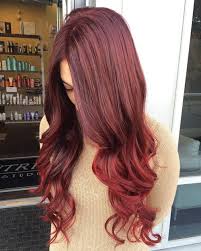This 'do goes from blonde to red roots. 60 Auburn Hair Colors To Emphasize Your Individuality