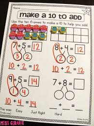 That may be hard to tell on the blog sometimes, but in reality, i'm a major quirky, goofy, nerd. Making A 10 To Add Math Learning Math Math Worksheets