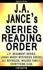 Review *spoilers ahead* i want to start by saying that i enjoyed this book and thought it was a great read. J A Jance Series Reading Order Series List In Order J P Beaumont Series Joana Brady Mysteries Series Ali Reynolds Series Walker Family Series Listastik Series Reading Order Book 13 Kindle Edition