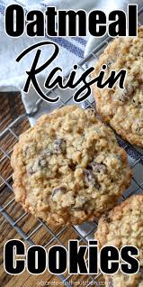 These raisin stuffed shortbread cookies are soft and chewy w. Chewy Oatmeal Raisin Cookies