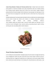 Jul 11, 2021 · lihat juga resep rendang daging resep asli bukittinggi enak lainnya. Aneka Resep Masakan Padang Asli Rendang Sambal Gulai