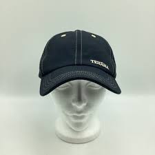 TEHAMA Nancy Haley Women's Adjustable OSFM Golf Hat Cap Dark Blue White  Sprots