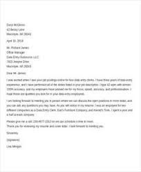 Print, practice filling out this job application form, and use it as a guide when completing applications for employment. Data Entry Job Cover Letter Sample