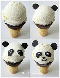 Vanilla Custard Ice Cream Cone Panda Bears Hungry Happenings Recipe Custard Ice Cream Melting Ice Cream Ice Cream Cones Recipe