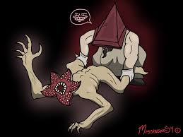 He was introduced as the killer of chapter xvi: Pyramid Head Play With Demogorgon By Missingno 54 On Deviantart