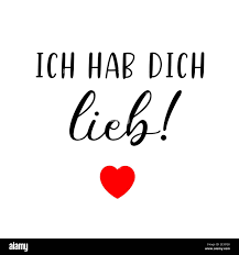 Hand Sketched Ich Hab Dich Lieb German Quote Meaning I Love You Romantic Calligraphy Phrase Lettering Stock Vector Image Art Alamy