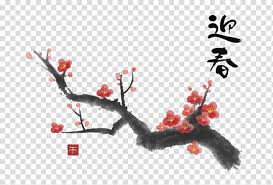 We hope you enjoy our growing collection of hd images to use as a. Ink Wash Painting Plum Blossom Chinese Painting New Year Card Inkstick Plum Chinese Painting Transparent Background Png Clipart Hiclipart