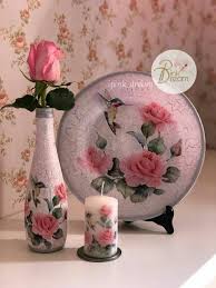 ديكوباج ديكوباج على الزجاج Decoupage Decoupage On Glasses Food Photography Studio Decoupage Art Floral Border Design