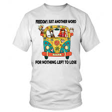 Freedom S Just Another Word For Nothing Left To Lose Shirt Perfect Combination Between Van And Peace Sign With A Quote Freedom Just Another Word For Nothing Left To Lose Are Display On This Cool Vintage Tee Shirt Thi