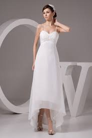 Shop Best Price A Line Sweetheart Asymmetrical Chiffon Wedding Dress With Beading Online Wedding Dresses Lace Cheap Wedding Dress Tea Length Bridesmaid Dresses