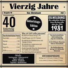Geschenke für frauen, geschenke für männer zum vierzigsten geburtstag. Compare Prices For Vierzigster Geburtstag 40 Frauen 40 Jahre 1981 Across All Amazon European Stores