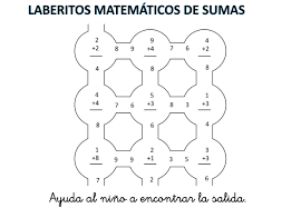 Muchos me escriben solicitando mi opinion sobre diversos temas en aptitud matematica o razonamiento matematico como se le conoce en el peru, solicitan informacion sobre temas como logaritmos o factorizaciones complejas. Laberintos Matematicos Nivel Inicial Con Soluciones Imagenes Educativas