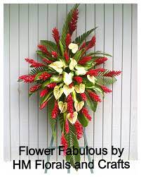 Anthuriums And Red Gingers Very Hawaiian Indeed Tropical Floral Arrangements Tropical Flower Arrangements Floral Arrangements Diy