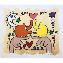 Otto Waalkes Hommage An Rizzi Ottowaalkes Hommageanjamesrizzi Hommageanrizzi Siebdruck Handsigniert Limitiert Gemalde Keith Haring Bilder Zeichnungen