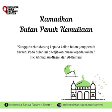 Maybe you would like to learn more about one of these? Indonesia Tanpa Pacaran Banten Ramadhan Bulan Penuh Kemuliaan Ramadhan Adalah Bulan Mulia Di Mana Amal Perbuatan Dilipat Gandakan Pahalanya Ibadah Sunnah Bernilai Seperti Ibadah Wajib Diberikan Ganjaran Berlipat Lipat Dan Segala