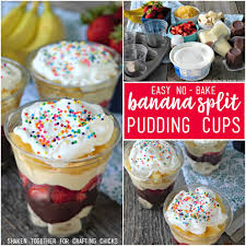 Baked bananas are the perfect, healthy dessert. Banana Split Pudding Cups Kids Cooking Recipes Baking Recipes For Kids Banana Split