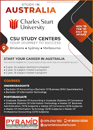 Study In Australia Charles Sturt University Overseas Education Educational Consultant Education Help