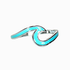 Enamel Wave Ring Pura Vida Bracelets