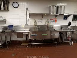 stainless 3 basin dish wash sink