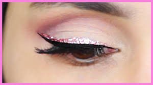 How To Apply Glitter Eyeliner Amena Youtube