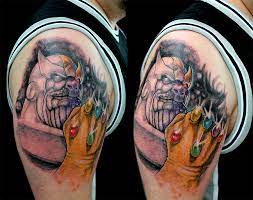 Strange, captain america, the guardians of the galaxy, and iron man! Thanos Tattoo By Greg0s On Deviantart