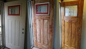 Wanted A Wood Door But Not At The 1500 Price Tag So Decided To Try My Diy Skills Bought Steel Door For Painted Front Doors Door Makeover Stained Front Door