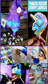 Fortnite Birthday Party Game Ideas Fortnite Birthday Party Decorations Fortnite Unicorn Pickaxe Sucker Labels Printable Boys Birthday Party Games 6th Birthday Parties Diy Birthday Decorations