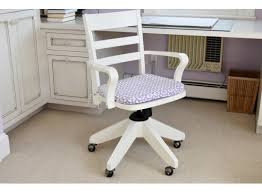 Pottery Barn White Painted Wood Rolling Desk Chair 35178 Auctionninja Com