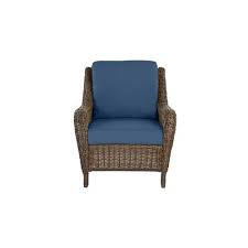 We believe that choosing the right garden furniture can create a warm and welcoming atmosphere, something that every home needs. Hampton Bay Cambridge Brown Wicker Outdoor Patio Lounge Chair With Cushionguard Sky Blue Cushions Yahoo Shopping