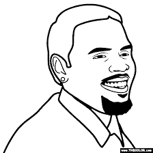 Printable coloring and activity pages are one way to keep the kids happy (or at least occupie. Chris Brown Coloring Page