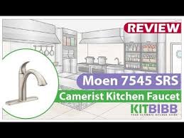 Featuring a clean, simple design, the moen camerist kitchen pullout faucet has a sleek spout, flared spout tip and a traditional curved faucet neck that will complement almost any décor. Review Moen 7545 Srs Camerist Kitchen Faucet Youtube