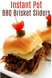 Instant Pot Bbq Brisket Sliders 365 Days Of Slow Cooking And Pressure Cooking Recipe Recipes Bbq Brisket Instant Pot Beef