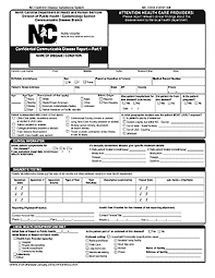 Reportable Communicable Diseases In North Carolina