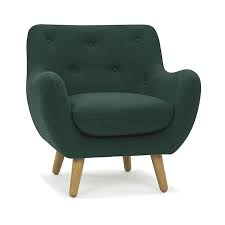 Poppy Meuble Fauteuil Esprit Scandinave Vert Fonce Fauteuil Groen Woonkamer