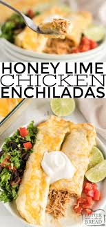 Honey Lime Chicken Enchiladas In 2020 Easy Chicken Enchilada Recipe Enchilada Recipes Honey Lime Chicken