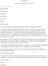 Aircraft Cleaner Cover Letter Example Learnist Org