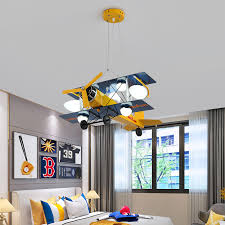 Remove the bulb(s) and detach the old fixture from the box. Cartoon Airplane Pendant Light Glass And Metal Ceiling Light Fixture For Children Bedroom Beautifulhalo Com