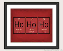Periodic Table Word Poster Ho Ho Ho Wall Art By Getyournerdon 20 00 Periodic Table Words Wine Wall Art Word Poster