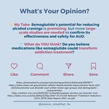 🚨 Can a diabetes drug help treat alcohol cravings? 🧪 Semaglutide  (Ozempic), known for managing diabetes and aiding weight loss, is showing  promise in reducing alcohol cravings. But is it the future