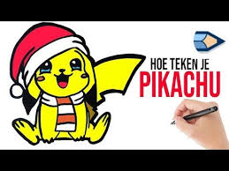 Klik hier voor kerstboom natekenen. Hoe Teken Je Een Kerst Pikachu Leren Tekenen Voor Kids Youtube Pikachu Leer Tekenen Tekenen
