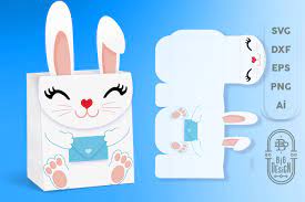 Download Box Svg File Bunny Box Svg Template Easter Svg Gift Box 457985 Paper Cutting Design Bundles