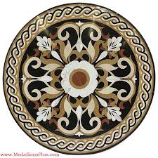 Marseille 48 Quot Stone Floor Medallion Medallionsplus Com Floor Medallions On Sale Tile Mos Floor Medallion Waterjet Marble Floor Marble Floor Pattern